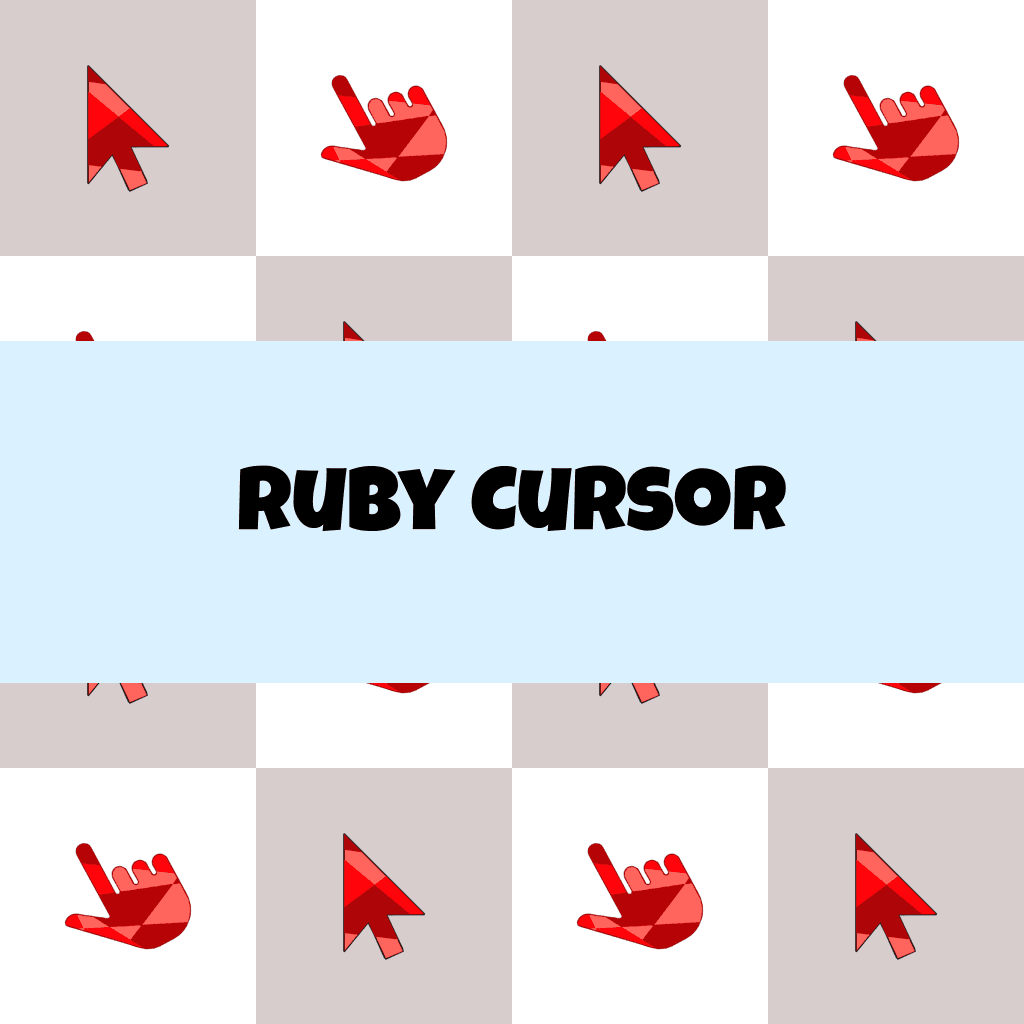 Preview Ruby cursor custom cursor pack