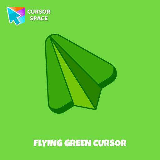 Flying Green cursor arrow cursor